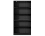 Artiss Bookshelf 5 Tiers ANTON Black