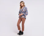 Elm Women's Woodland Floral Blouse - Stormy Blue