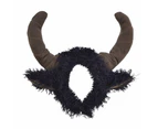 Bull Horns on Headband Soft with Ears