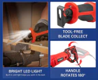 TOPEX 920W Reciprocating Saw w/ 34 Pcs Blades  Quickly Cut Depth in Wood and Metal Cutting