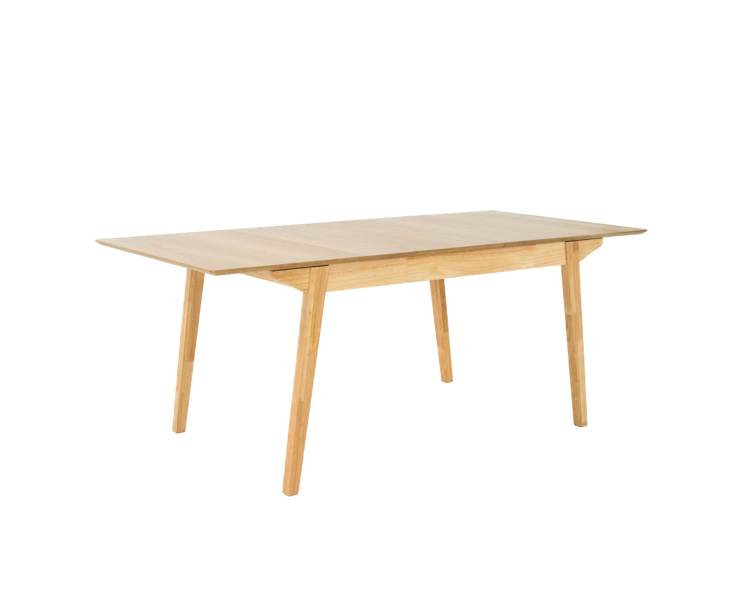 Cusco 150cm - 190cm Extendable Dining Table Scandinavian Style Solid Rubberwood