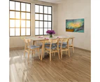 Cusco 150cm - 190cm Extendable Dining Table Scandinavian Style Solid Rubberwood