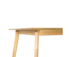 Cusco 150cm Dining Table Scandinavian Style Solid Rubberwood Natural