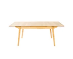 Cusco 150cm - 190cm Extendable Dining Table Scandinavian Style Solid Rubberwood