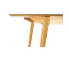 Cusco 150cm - 190cm Extendable Dining Table Scandinavian Style Solid Rubberwood