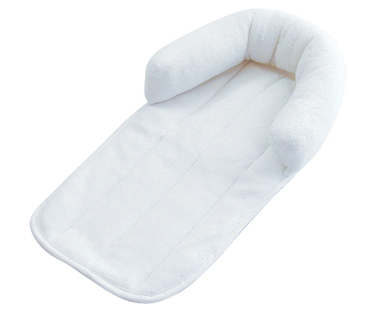 Playette Preemie Soft Quilted Padding Travel Head Support Premature Baby White