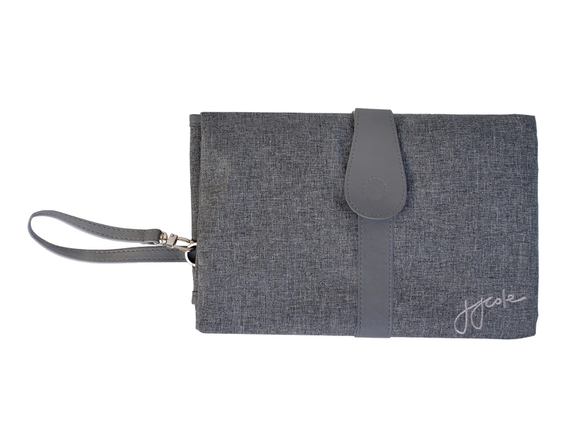 JJ Cole Baby Nappy Changing Change Clutch - Gray Heather