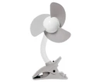 Dreambaby EZY-Fit Clip-On Fan - Grey/White