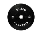 Sumo Strength 25kg Black Rubber Bumper Plate (single)