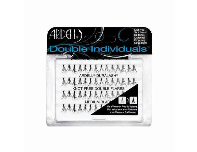 Ardell Double Individual Knot Free Medium Black Lashes