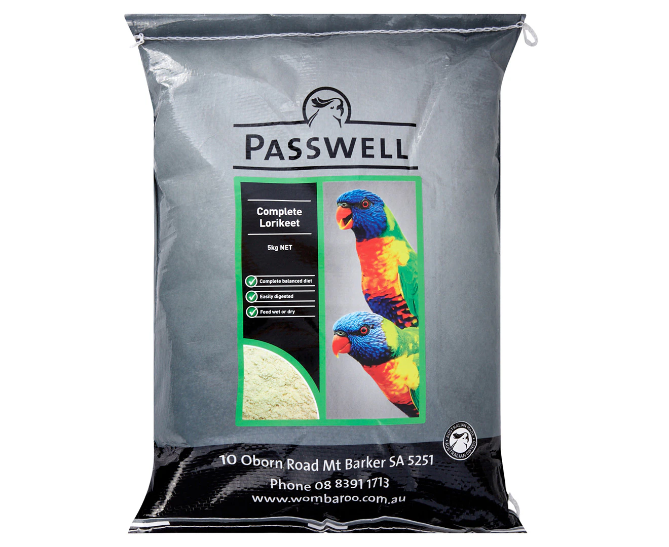 Wombaroo Passwell Complete Lorikeet Food Formula 5kg