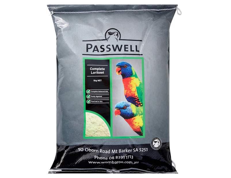 Wombaroo Passwell Complete Lorikeet Food Formula 5kg