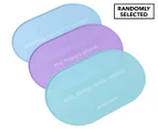 2 x Paws & Claws 48x30cm Oval Non-Slip Silicone Food Mat - Randomly Selected