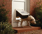 Staywell Large Dog Door + Lock Panel - White