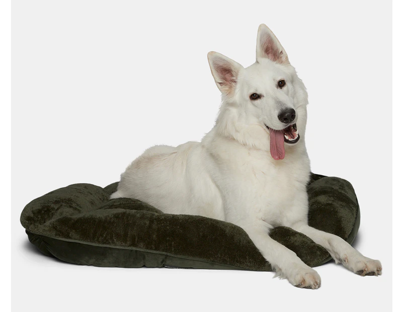 Paws & Claws Large Lux Walled Pet Bed - Olive