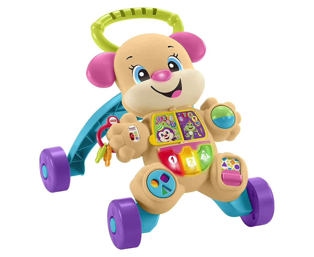 Fisher-Price Laugh & Learn Smart Stages Learn With Puppy Walker - Pink