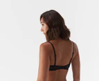 Calvin Klein Women's Seductive Comfort Lace Demi Bra - Black