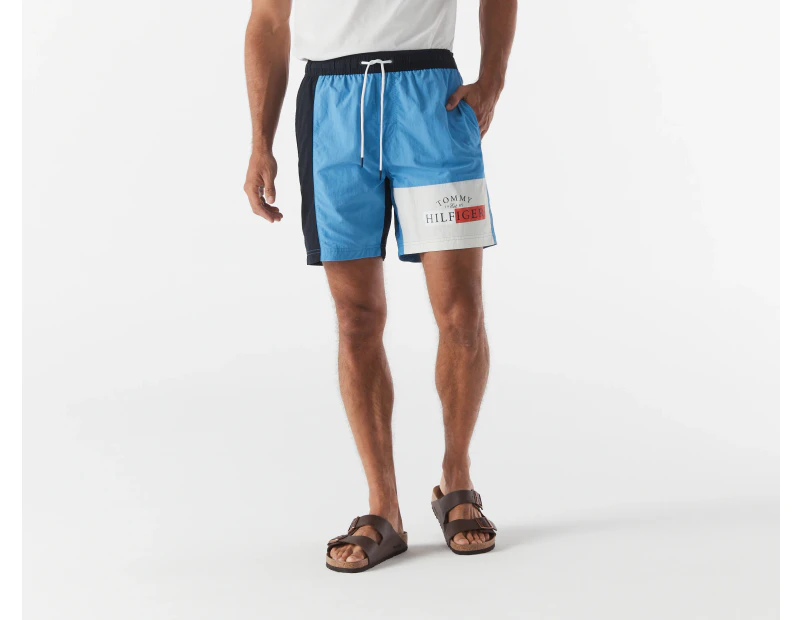 Tommy Hilfiger Men's Colourblock Swim Trunks / Board Shorts - Copenhagen Blue