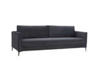McKinley  4 Seater Sofa Fabric Uplholstered Lounge Couch Charcoal