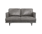 Rosie 2 Seater Sofa Fabric Uplholstered Lounge Couch Grey