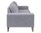Juliet 2 + 3 Seater Sofa Set Soft Fabric Uplholstered Lounge Couch Grey
