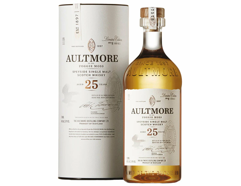 Aultmore 25 Year Old Limited Edition Single Malt Scotch Whisky 700ml