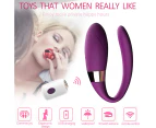 SunnyHouse Female 12 Frequency Wearable Vibrator Egg G Spot Clit Stimulator Adults Sex Toy-Purple