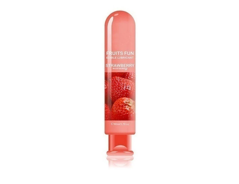 SunnyHouse Water Soluble Based Oil Edible Fruit-flavor Lubricant Couple Oral Health Lube-*Strawberry
