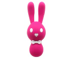 SunnyHouse Women Masturbation Big Rabbit Ear Vibrator Stick G-spot Clitoris Massager Toy-Rose-Red
