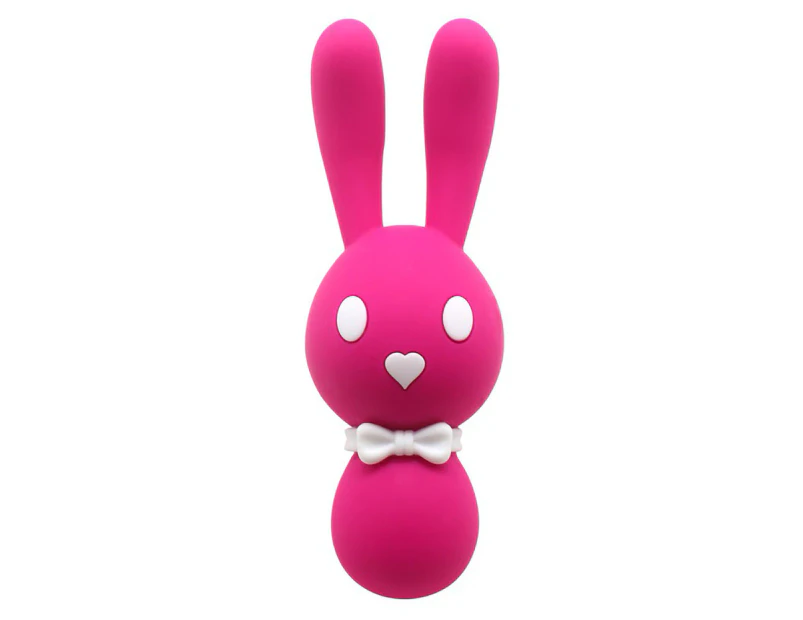 SunnyHouse Women Masturbation Big Rabbit Ear Vibrator Stick G-spot Clitoris Massager Toy-Rose-Red