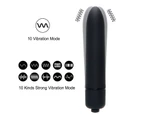 SunnyHouse Waterproof Portable 10 Speed Electrical Vagina Vibrator Massager for Couples Women-Black