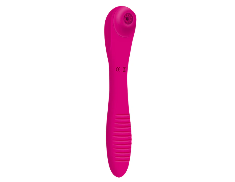 SunnyHouse Bendable Sucking Vibrator Female Masturbation Multifunctional Massager Sex Toy-Rose Red