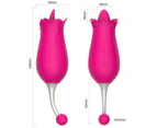 SunnyHouse Female Sweet G-spot Stimulator Rose Shaped Electric Vibrator Device Sex Toy-Purple