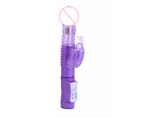SunnyHouse 12 Modes Rabbit Vibrator for Women Vibration Rotation G-Spot Vibrating Sex Toy-Pink