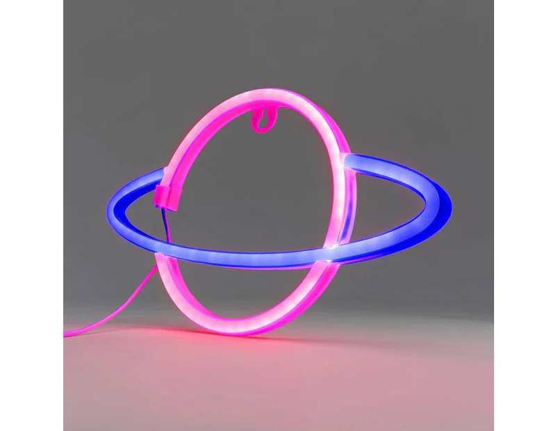 LED Neon Light, Planet - Anko - Multi