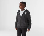 Calvin Klein Jeans Youth Boys' Sherpa Zip Hoodie - Charcoal Heather