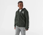 Calvin Klein Jeans Youth Boys' Sherpa Zip Hoodie - Deep Forest