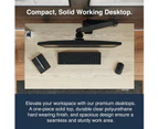 Desky Dual Mini Sit Stand Desk - Black / Matte Black Standing Computer Desk For Home Office & Study
