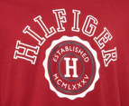 Tommy Hilfiger Men's Prep Squad Long Sleeve Tee / T-Shirt / Tshirt - Regatta Red