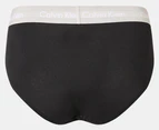 Calvin Klein Men's Cotton Stretch Hip Briefs 3-Pack - Black