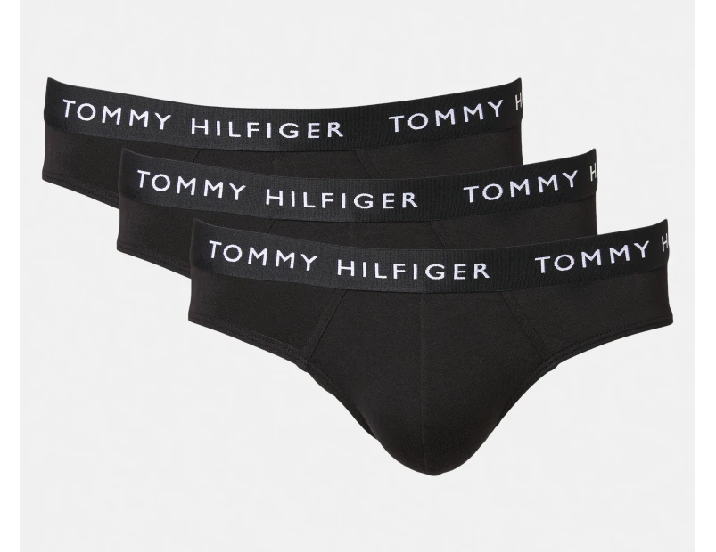 Tommy Hilfiger Men's Recycled Essentials Briefs 3-Pack - Black