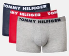 Tommy Hilfiger Men's Statement Flex Microfibre Trunks 3-Pack - Mahogany/Navy/Grey