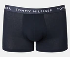 Tommy Hilfiger Men's Recycled Essentials Trunks 3-Pack - Black/Vessel Blue/Breezy Blue/Desert Sky