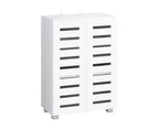 Artiss Shoe Rack Cabinet 20 Pairs 5-tier White Alster