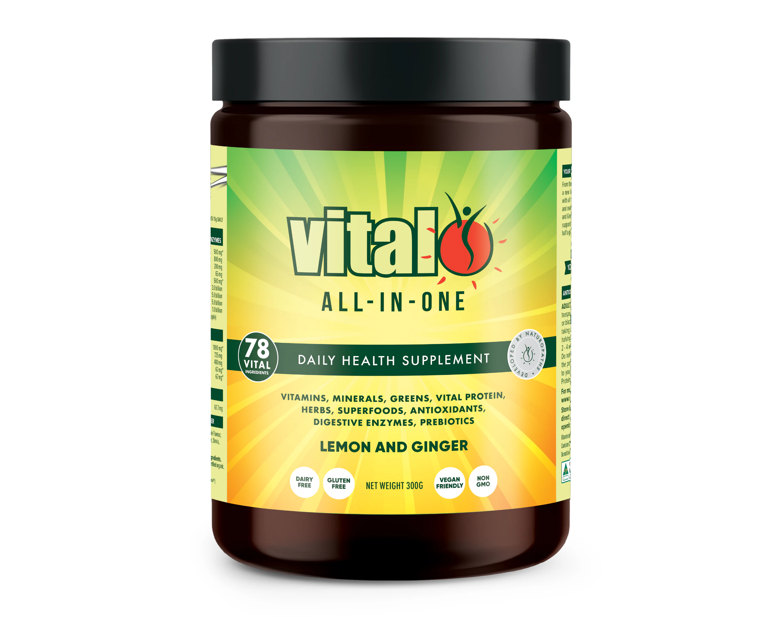 Martin & Pleasance Vital AllInOne (Greens) Lemon and Ginger 300g