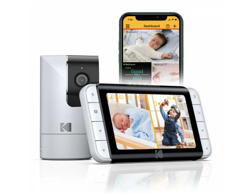 KODAK C525P Cherish 5" WIFI Audio Video Baby Monitor With Remote Access