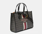 GUESS Silvana 2-Compartment Tote Bag - Charcoal Logo