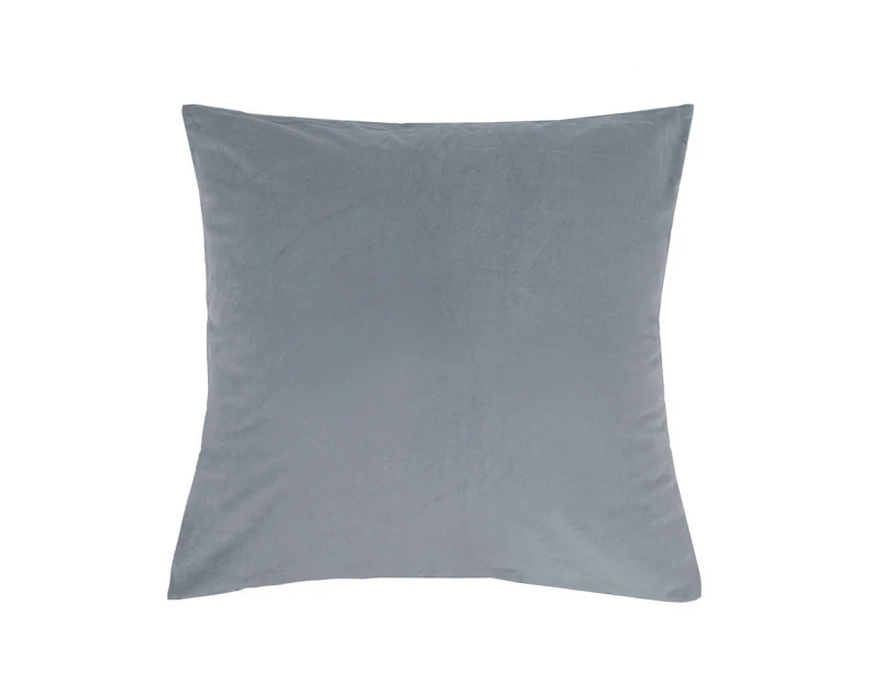 Bambury Velvet European Pillowcase - Steel Blue