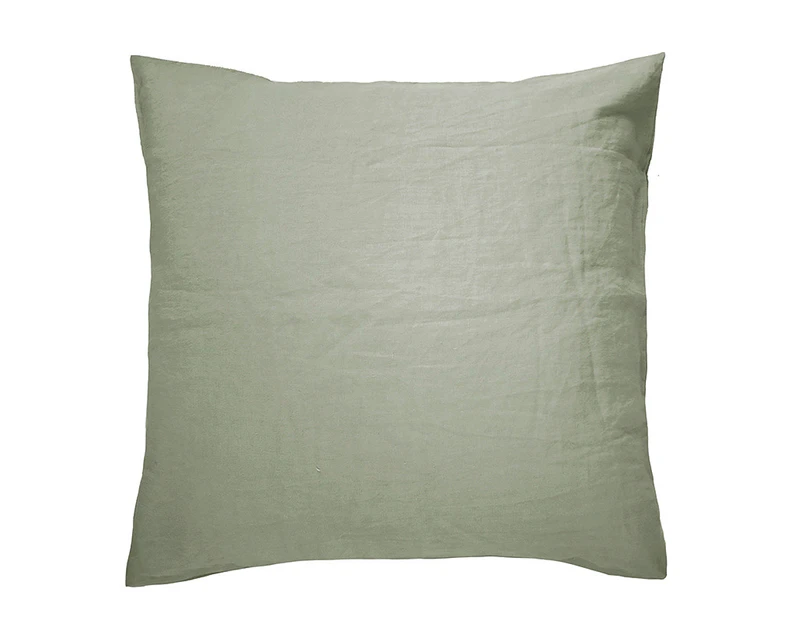 Bambury Home Living Decorative Linen Euro Pillowcase Pebble Woven 65 x 65cm