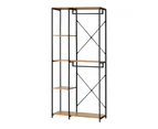 Oikiture Clothes Rack Large Open Wardrobe Garment Coat Hanging Rail 5 shelves